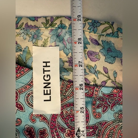 Karma Highway Floral Paisley Colorful Short Open Kimono OS Bohemian Hippie - Picture 8 of 10